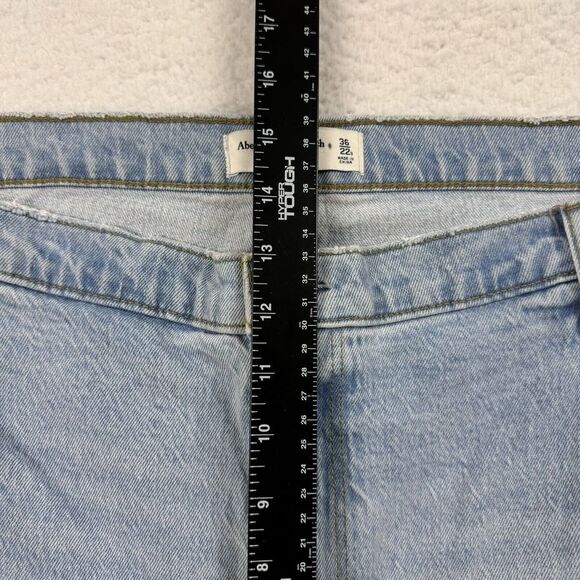 Abercrombie & Fitch Jeans Women's 36/22S Blue 90s Straight Ultra High Rise Denim - Picture 3 of 13